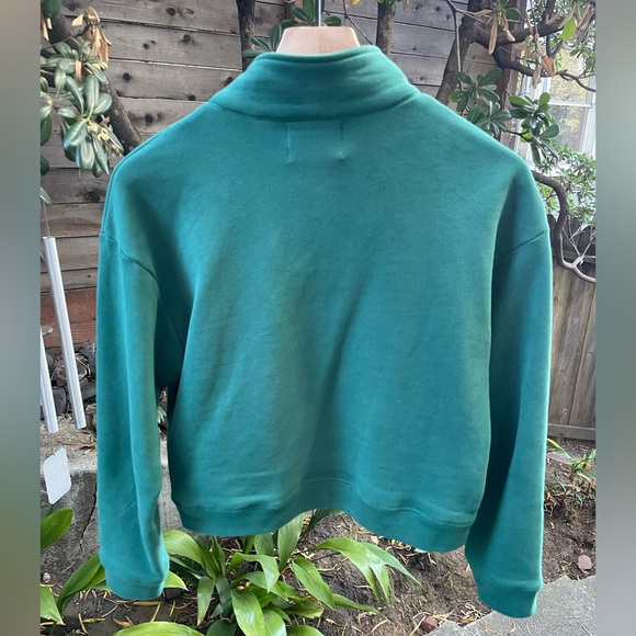 Green “Museum of Modern Fart” sweater, soft/vintage style hardly worn. Like new - Picture 2 of 4